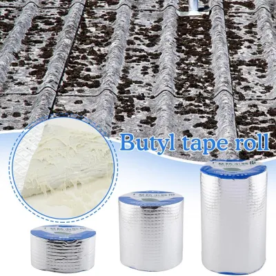 Super Strong Waterproof Tape Aluminum Foil Butyl Rubber Stop Leaks Seal Repair Tape Self Adhesive for Roof Hose Repair Flex A2G9