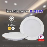 IWACHIโคมฝังฝ้า โคมเพดาน (ทรงกลม) รุ่น PN-ใหม่ แสงขาวและแสงวอร์มไวท์