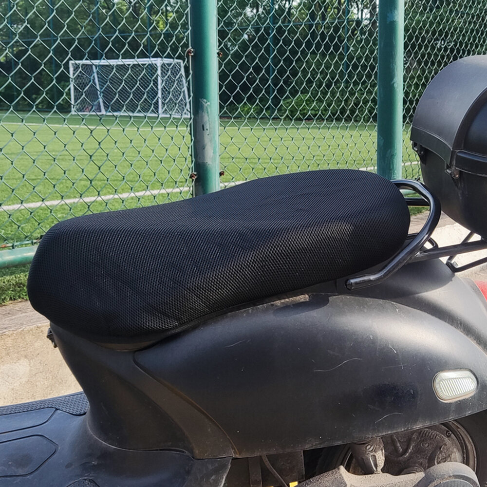 Motosikal basikal elektrik kerusi perlindungan musim panas bernafas kain Mesh 3D Anti-skid Pad skuter kerusi meliputi kusyen perlindungan bersih