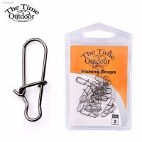 ┅♝﹍ Fishing Hooked Snap Pin Stainless Steel Fishing Barrel Swivel Safety Snaps Hook Lure Accessories Connector Snap Pesca 20 Pcs