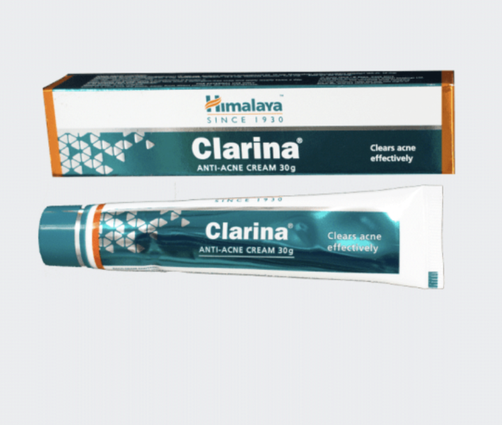 himalaya-clarina-30-กรัม-ครีมทาสิวกล่องเขียวสูตรเข้มข้น-ทาสิวอักเสบ