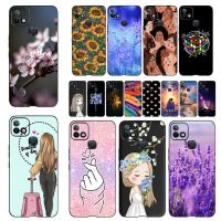 ◑✾ 6.52 obudowa dla Infinix Hot 10i Coque Planet Universe Dreamcatcher etui na komórkę czarny silikonowy Bumper Infinix Hot10i