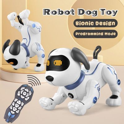 Electronic Pets Simulation Smart Robot Dog Stunt Walking Dancing Electric Pet Toy Intelligent Stunt Dog Childrens Gifts