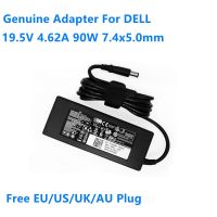 LA90PM111แท้19.5V 4.62A 90W 7.4X5.0Mm อะแดปเตอร์ AC DA90PM111สำหรับ DELL 15R E6400 D400ชาร์จแหล่งจ่ายไฟแล็ปท็อป M5010 D500