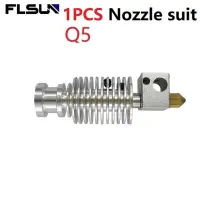 Sr Flsun Q5 Qq S Pro V6 Hotend 1.75มม. ชุดหัวฉีดอุปกรณ์เครื่องพิมพ์3d ส่วนของอัดขึ้นรูป