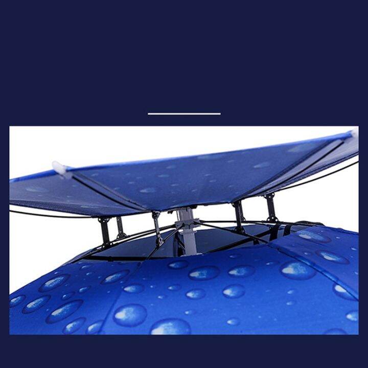 double-layer-windproof-umbrella-cap-overhead-umbrella-fishing-umbrella-camping-headwear-cap-sunscreen-shade-umbrella-cap-double-layer-fishing-umbrella-cap