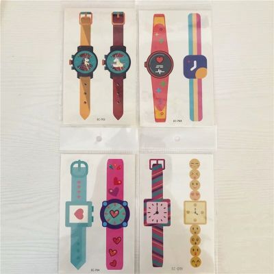 Childrens watch tattoo stickers four pieces