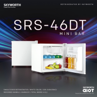 SKYWORTH ตู้เย็นมินิบาร์ 1.45Q รุ่น SRS-46DT ตู้เย็นขนาดเล็ก ตู้เย็นมินิ ตู้เย็น ประหยัดพื้นที่