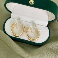 [COD] coil ear clip women matte gold c-shaped twisted earrings temperament no piercing version painless