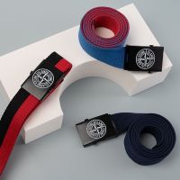 【 Stock 】【 Free shipping 】2023 new stone Islandˉ belt youth canvas belt jeans casual pants network red with the same trend ins cool