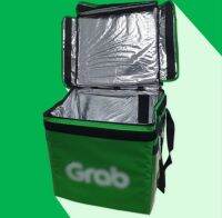 กระเป๋า Grab ใบใหญ่ เก็บความเย็นและความร้อนได้รักษาอุณหภูมิของอาหารได้อย่างดี #GrabFood