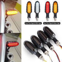 M10 Front Rear Motorcycle LED Turn Signal Light With Flowing Water Blinker &amp; ke Tail Lamp Running Light DRL Flasher