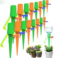 6/12/18PCS Auto Drip Irrigation Watering System Dripper Spike Garden Household Plant Flower Indoor Household Waterer Bottle Drip Watering Systems  Gar