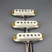 KR-Antiquity SSS Handwound Alnico 5 Guitar Pickups Grey Bottom Plate 42 Plain Enamel Wires