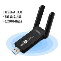 [COD]5Ghz WiFi Bluetooth Adapter 1300Mbps ตัวรับสัญญาณ WiFi5 BT4.2 USB3.0 Dongle Dual Band 802.11n Gaac 1200Mbps การ์ดเครือข่าย Wi-Fi