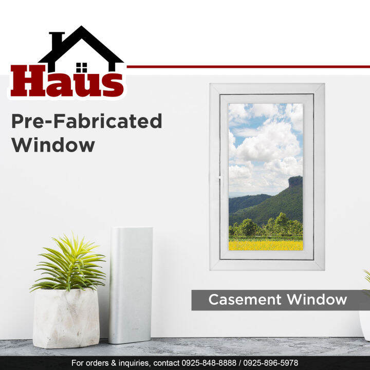 HAUS Pre Fabricated Casement Window 600mm x 1000mm Using 6mm Ordinary