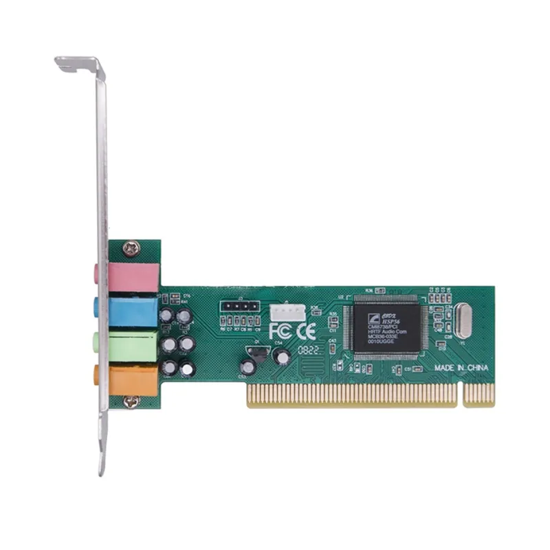 ร้อน5ช่อง4.1รอบทิศทาง3D PC PCI การ์ดเสียงคอมพิวเตอร์ในตัวการ์ด.