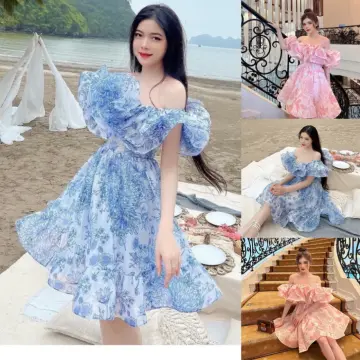 Váy Xòe Bánh Bèo Dành Cho Nữ Màu Hồng - Váy Nữ Dáng Rộng, Bà Bầu Cũng Có  Thể Mặc | Shopee Việt Nam