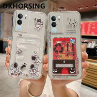 DKHORSING เคสโทรศัพท์โปร่งใสใหม่สำหรับ VIVO V29 5G ลายน่ารักกระเป๋าใส่บัตรปลอกอ่อน V29 Vivo 2023เลนส์มนุษย์อวกาศฝาครอบป้องกัน VIVOV29 5G