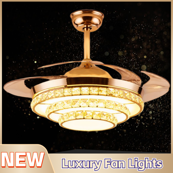 Invisible Ceiling Fan With Light Ceiling Fan With Remote Control Silent