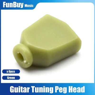 ‘【；】 6Pcs Trapezoid Plastic Guitar Tuning Peg Tuners Machine Heads Replacement Button