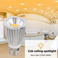 ไฟสปอตไลต์ COB 15W ไฟ Led E27 85-265V หลอดไฟที่ตกแต่งโคมไฟเพดาน LED