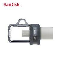 SANDISK Ultra ดูอัลไมโครยูเอสบีไดรฟ์32/64G 128G 256GB OTG Type-C และไมโคร USB 3.0/USB3.1แท่ง USB U ดิสก์แบบมัลติฟังก์ชั่น