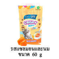 แคทเอ็นจอย Crispy Bites ขนมแมว รส แซลมอนและนม ขนาด 60 g.