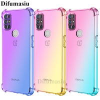 For OnePlus Nord N10 5G Case Covers Shockproof Soft Case Gradient Color Silicone Soft TPU Casing Colorful Back Cover Anti Fall OnePlus Nord N10 5G Phone Case