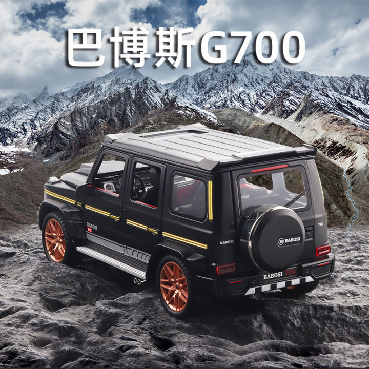 1-18-brabus-g700อัลลอยรุ่นประตูรถสามารถเปิดได้ไฟภายในฮอร์นสามารถกด-diecast-ยานพาหนะ