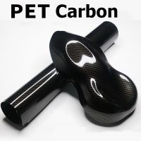 PET Ultra Glossy Carbon Fiber Vinyl Car Wrap Film Stickers Motorcycle Decal Air Bubble Free For Vehicle Wraps