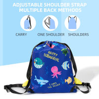 COPOZZ Child Waterproof Backpack Sports Bags Kids Boys Girls Swimming Backpack Combo Dry Wet Bags Camping Pool Beach Outdoor