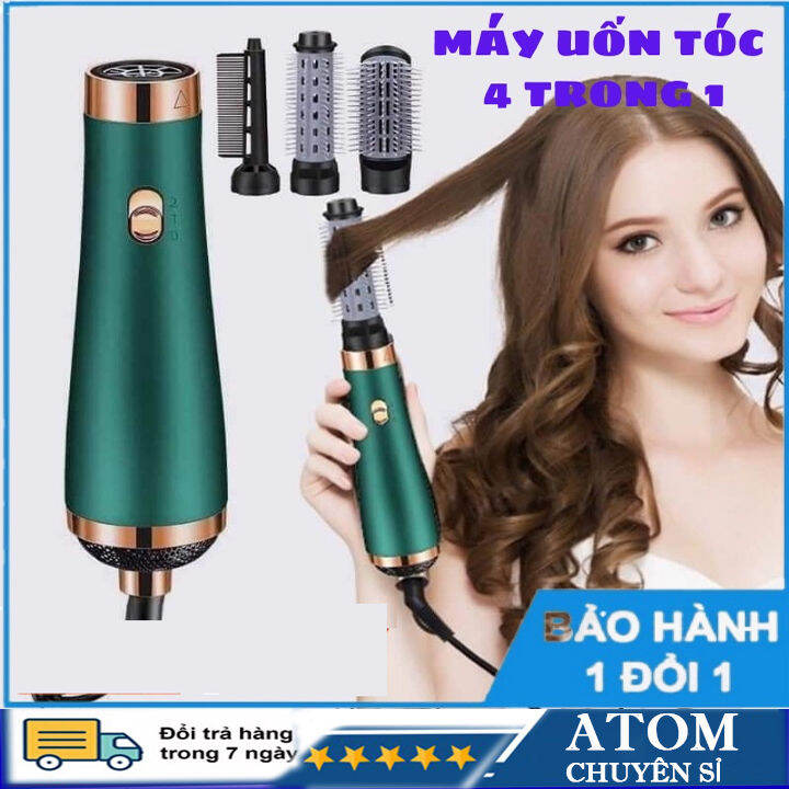 MÁY SẤY TÓC 4 TRONG 1: Máy sấy tóc 4 trong 1 là sản phẩm đa năng giúp bạn nhanh chóng khô tóc, uốn, ép và tạo kiểu tóc một cách dễ dàng và đơn giản. Với thiết kế tiện lợi và hiệu quả, máy sấy tóc 4 trong 1 sẽ là người bạn đồng hành đáng tin cậy cho nhu cầu làm đẹp của bạn. Hãy xem hình ảnh liên quan để tìm hiểu chi tiết.