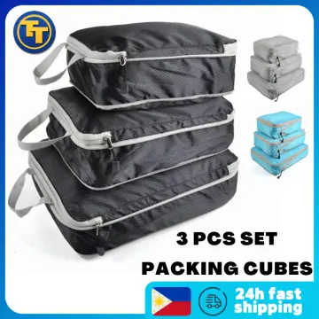 Compression Packing Cube Storage Bag  Compression Packing Cubes Travel -  3pcs - Aliexpress