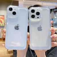 【CC】 Luxury Shockproof Transparent iPhone 14 13 12 X Xs XR 7 8 2020 Cases Cover