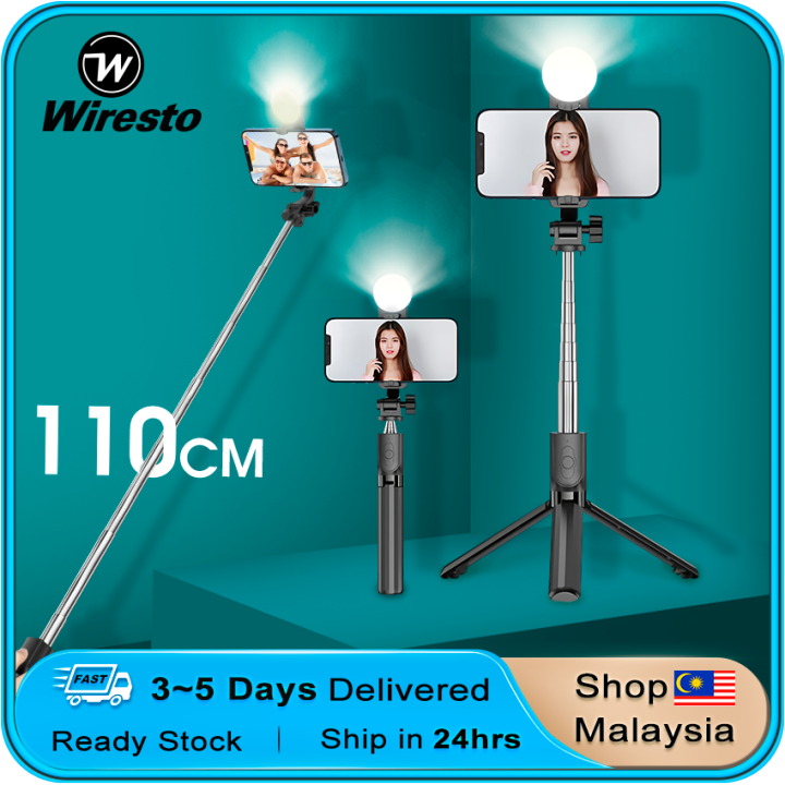 Wiresto Selfie Stick Tripod Stand Bluetooth Gimbal Stabilizer Selfie