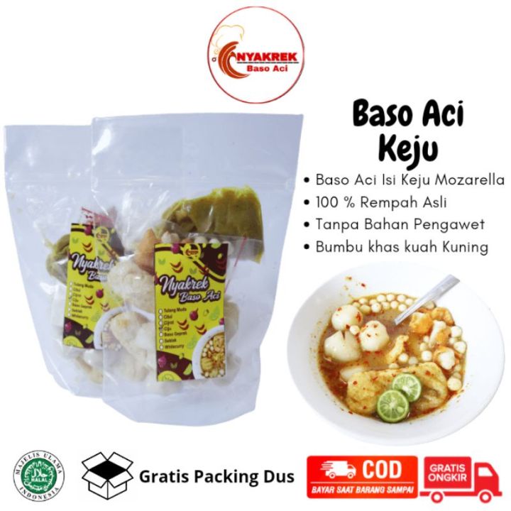 Baso Aci Bakso Aci Instan Cilok Kuah Boci Isi Keju Mozarella Makanan