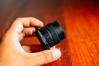 (For Canon EOS M Mirrorless)เลนส์มือหมุน ละลายหลัง รูรับแสงกว้าง 50mm F1.4