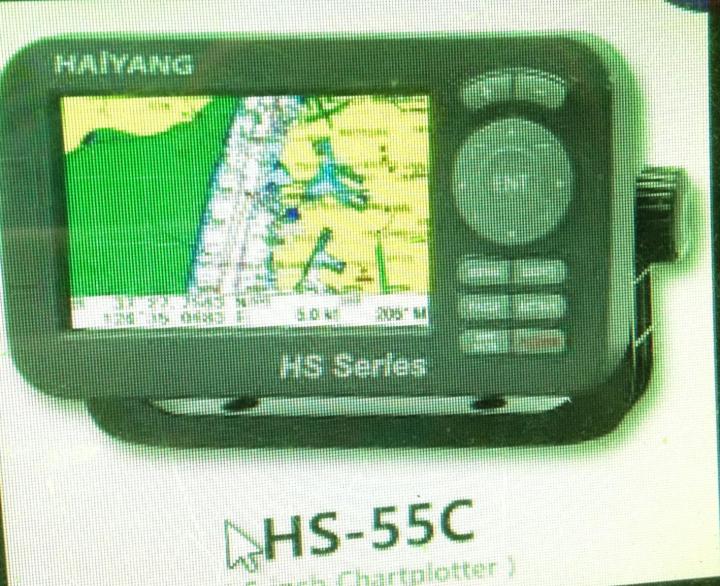 ดาวเทียม GPS HAIYANG HS-55Cดาวเทียมทางทะเล  จอ5 LCD พร้อมแผนที่ทะเล