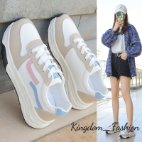 Kingdom_Fashion ยอดนิยม รองเท้าผู้หญิง รองเท้าผ้าใบ รองเท้าสุขภาพ รองเท้าแฟชั่น หลายสี ทนทาน หลากหลาย ขี้ขลาด B26F00Q 42Z231020