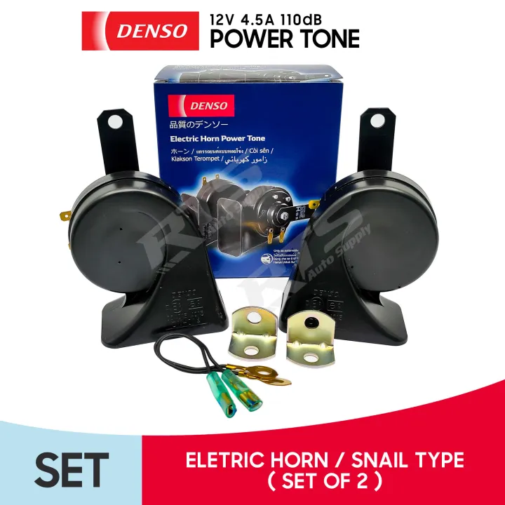 Denso Original Electric Power Tone Trumpet Snail Car / Motorcycle Horn