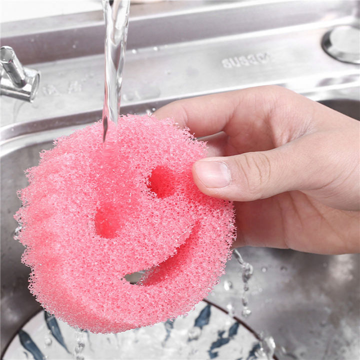 ฟองน้ำขัดทำความสะอาดฝ้ายล้างจานเช็ดทำความสะอาดห้องครัวในบ้าน