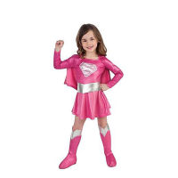 KD11 ชุดเด็กหญิง คอสเพลย์ ชุดซุปเปอร์เกิร์ล ซุปเปอร์เกิร์ล Dress for Children Girl Supergirl Suit Costume Superhero Movie Cosplay Fancy Outfit