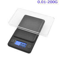 เครื่องชั่งดิจิตอล เครื่องชั่งจิวเวอรี่แบบพกพา 200 กรัม (สีดำ )Digital Pocket Scale DTR Series 0.01g-200g Black