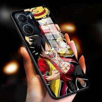 เคสสำหรับ VIVO Y16 BL Luffy เคสกระจกนิรภัยมันวาวเคสโทรศัพท์ฝาครอบกันกระแทก