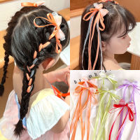 【CW】Childrens Little Girl ided Long Ribbon Hairpin Baby High-Value Female Su Hanfu Bow Children Headwear Wholesale