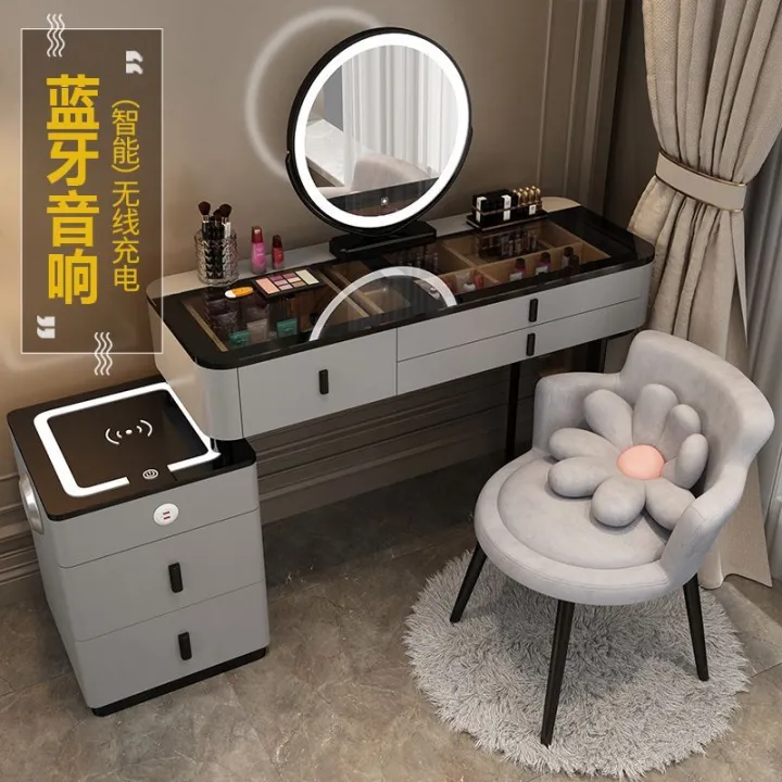 Smart dresser wireless charging light luxury Nordic bedroom dresser