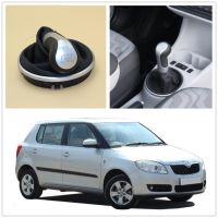 【hot】☢℡  Car 5 Speed Stick Shift Knob With Leather Boot Skoda Fabia 2 II MK2 2007 2008 2009 2010 2011 2012 2013 2014