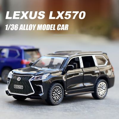 1/36 LX570 Alloy Diecasts Toy Car Models G800 Metal Off-road Vehicles 4 Doors Opened With Pull Back Collectable Toys For Kids