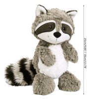 【CW】Mascot Toy Raccoon Plush Doll Sleeping Doll Mini Size for Children Room Cuddle Pillow Sofa Bedroom Claw Machine Supplies